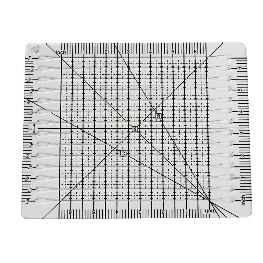 ไม้บรรทัดเย็บผ้ารูปพัด 1 ชิ้น  - Quilting Ruler Square บทวิจารณ์และราคา