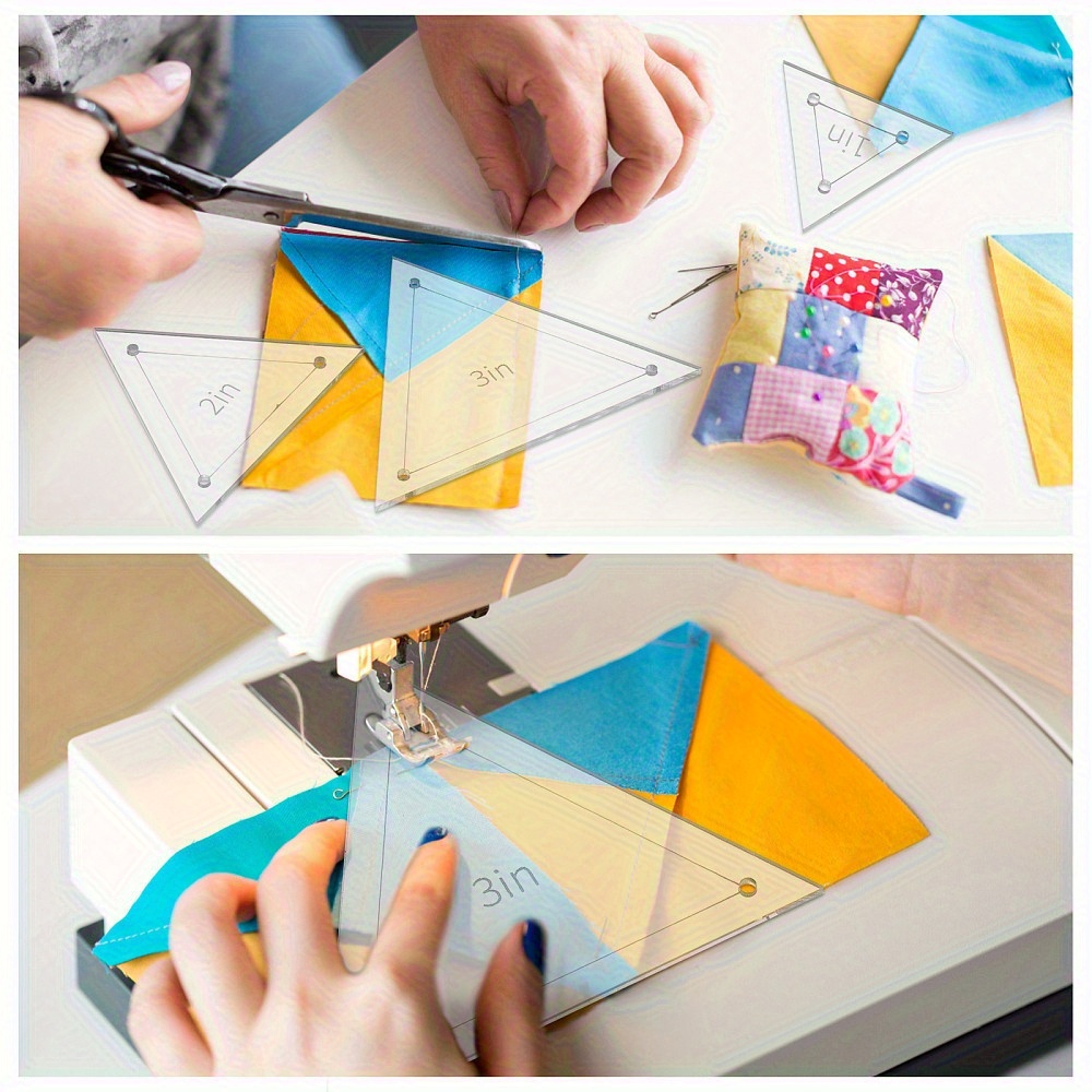 ไม้บรรทัดอะคริลิคแบบสามเหลี่ยม - Quilting Ruler Square บทวิจารณ์และราคา