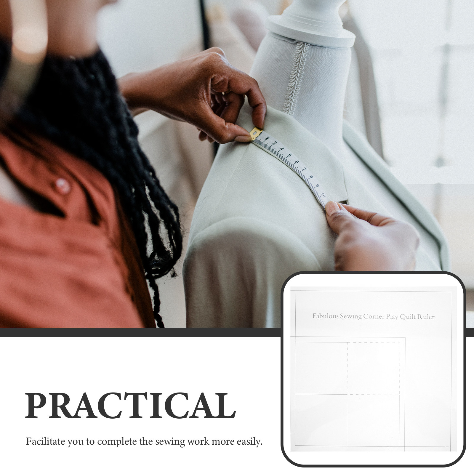 ไม้บรรทัดอะคริลิกสำหรับงานควิล - Quilting Ruler Square บทวิจารณ์และราคา
