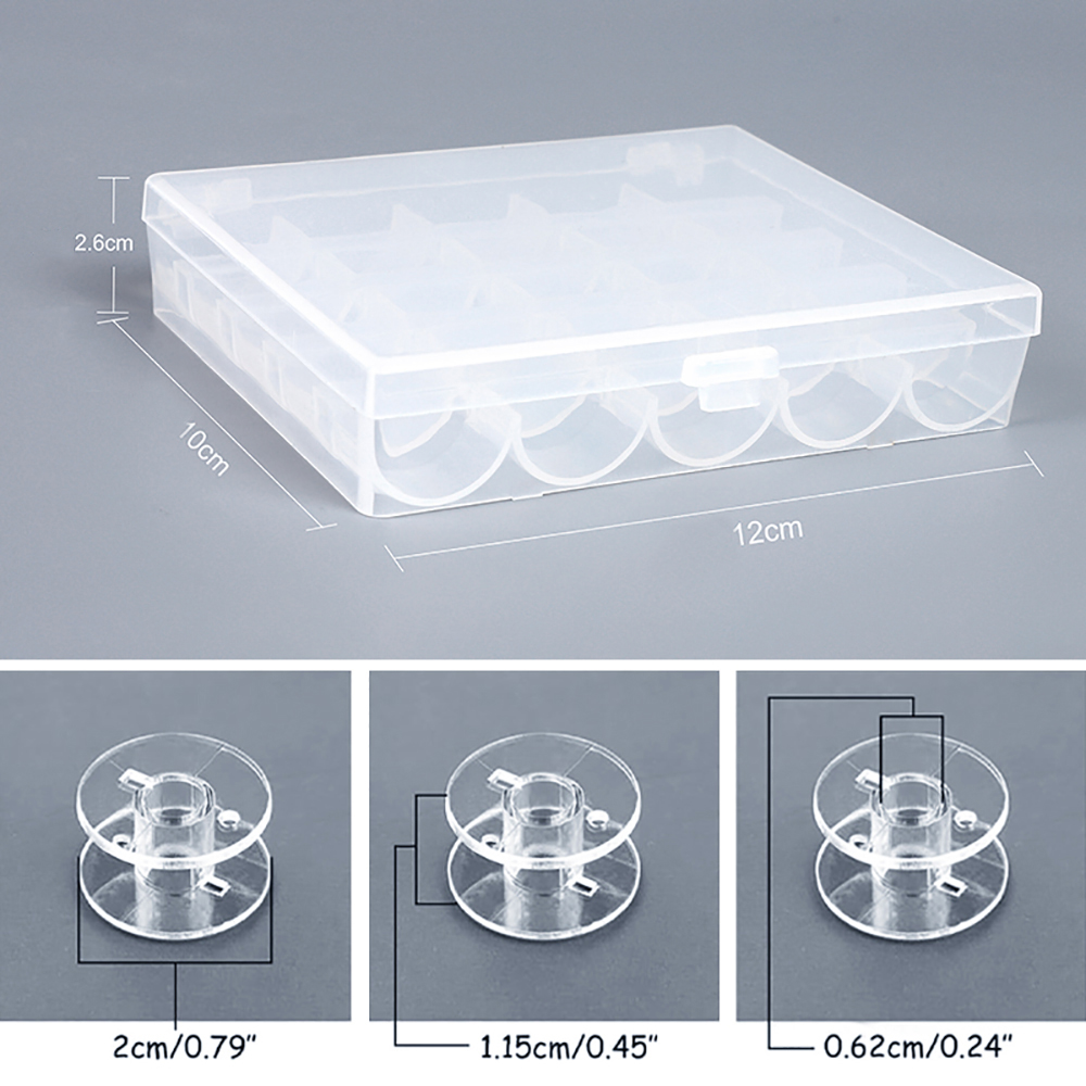 25 ชิ้น/เซ็ตหัวข้อพลาสติก Bobb - Bobbin Organizer Box บทวิจารณ์และราคา