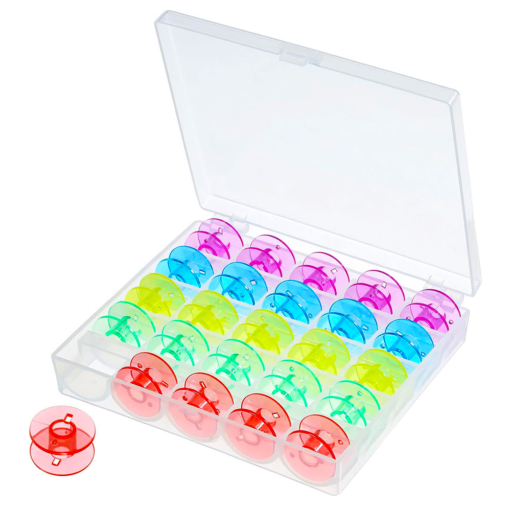 25 ชิ้น/เซ็ตหัวข้อพลาสติก Bobb - Bobbin Organizer Box บทวิจารณ์และราคา