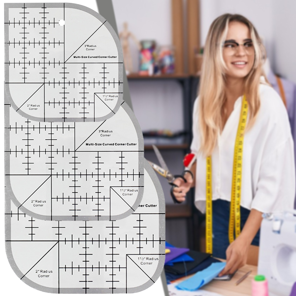ไม้บรรทัดตัดมุมโค้งกันลื่น ไม้ - Quilting Ruler Square บทวิจารณ์และราคา