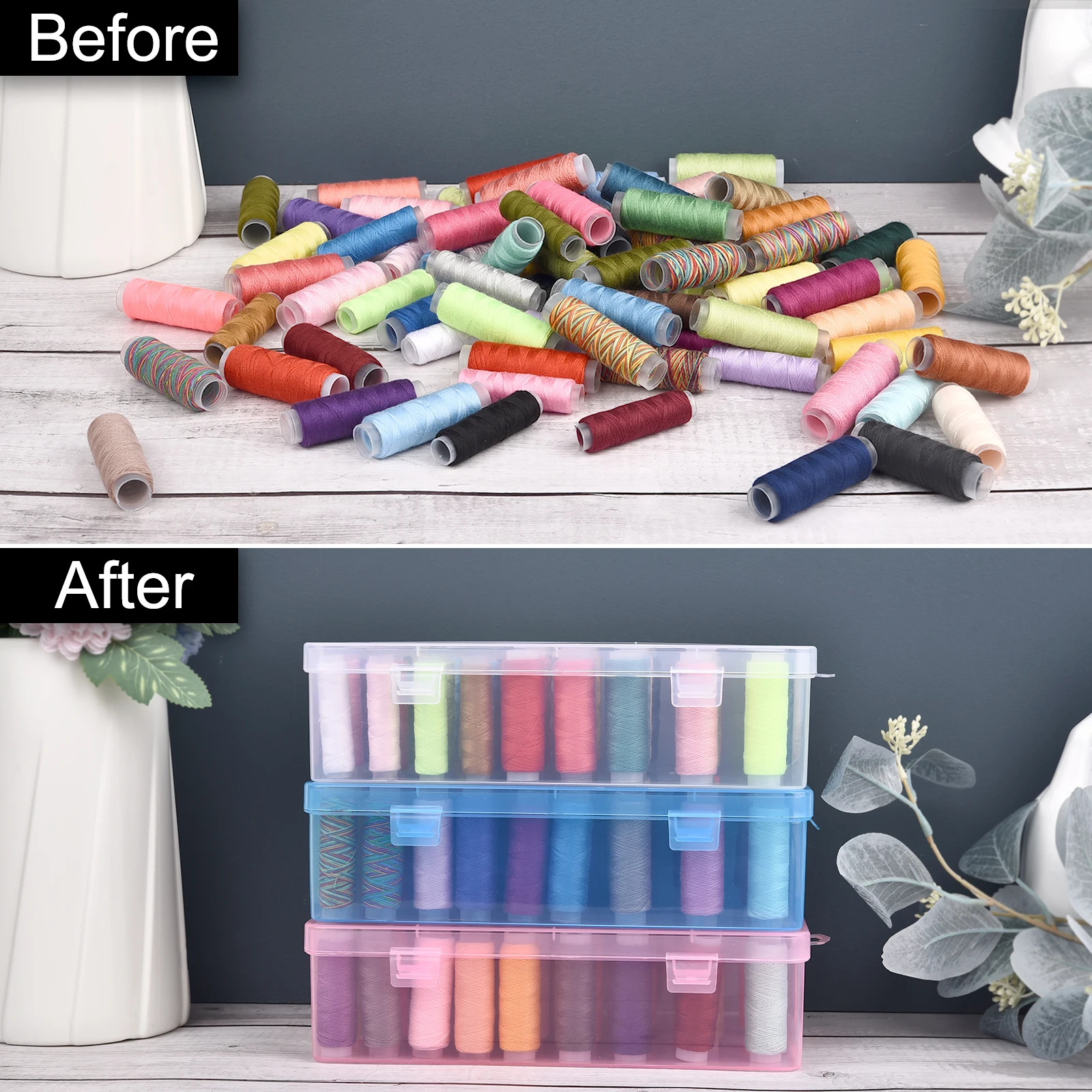 กล่องเก็บด้ายเย็บผ้าแบบใหม่ 24 - Bobbin Organizer Box บทวิจารณ์และราคา