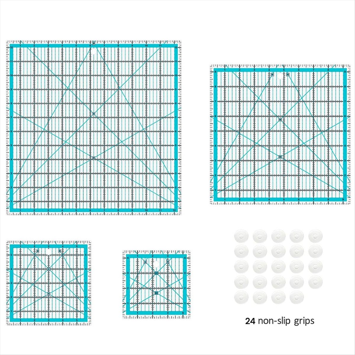ชุดไม้บรรทัดควิลท์ 4 ชิ้น, ไม้ - Quilting Ruler Square บทวิจารณ์และราคา