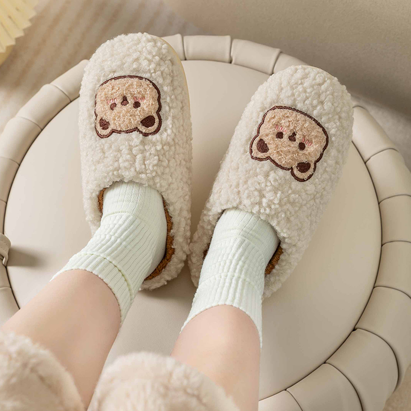 รองเท้าแตะขนปุยรูปหมีน่ารัก รอ - Sewing Cloth บทวิจารณ์และราคา