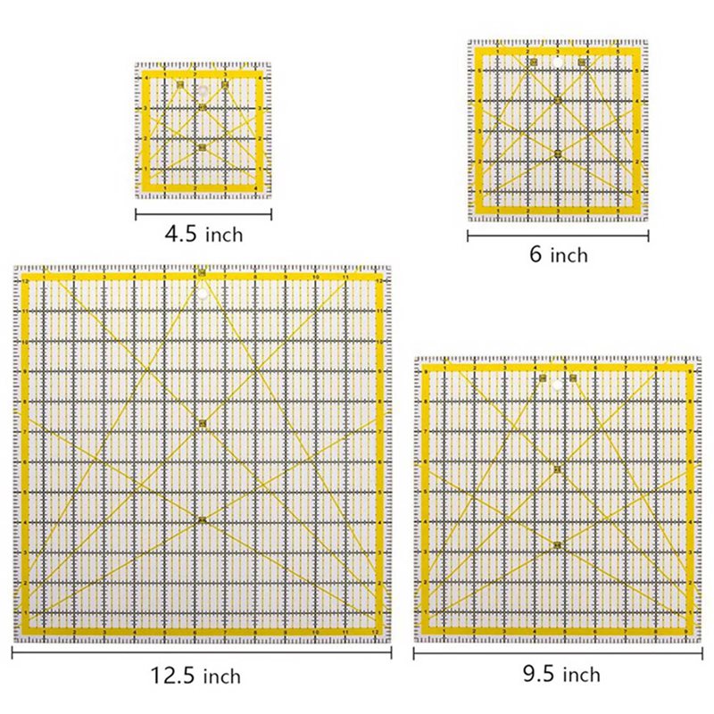 ชุดไม้บรรทัดอะคริลิกสำหรับงานค - Quilting Ruler Square บทวิจารณ์และราคา