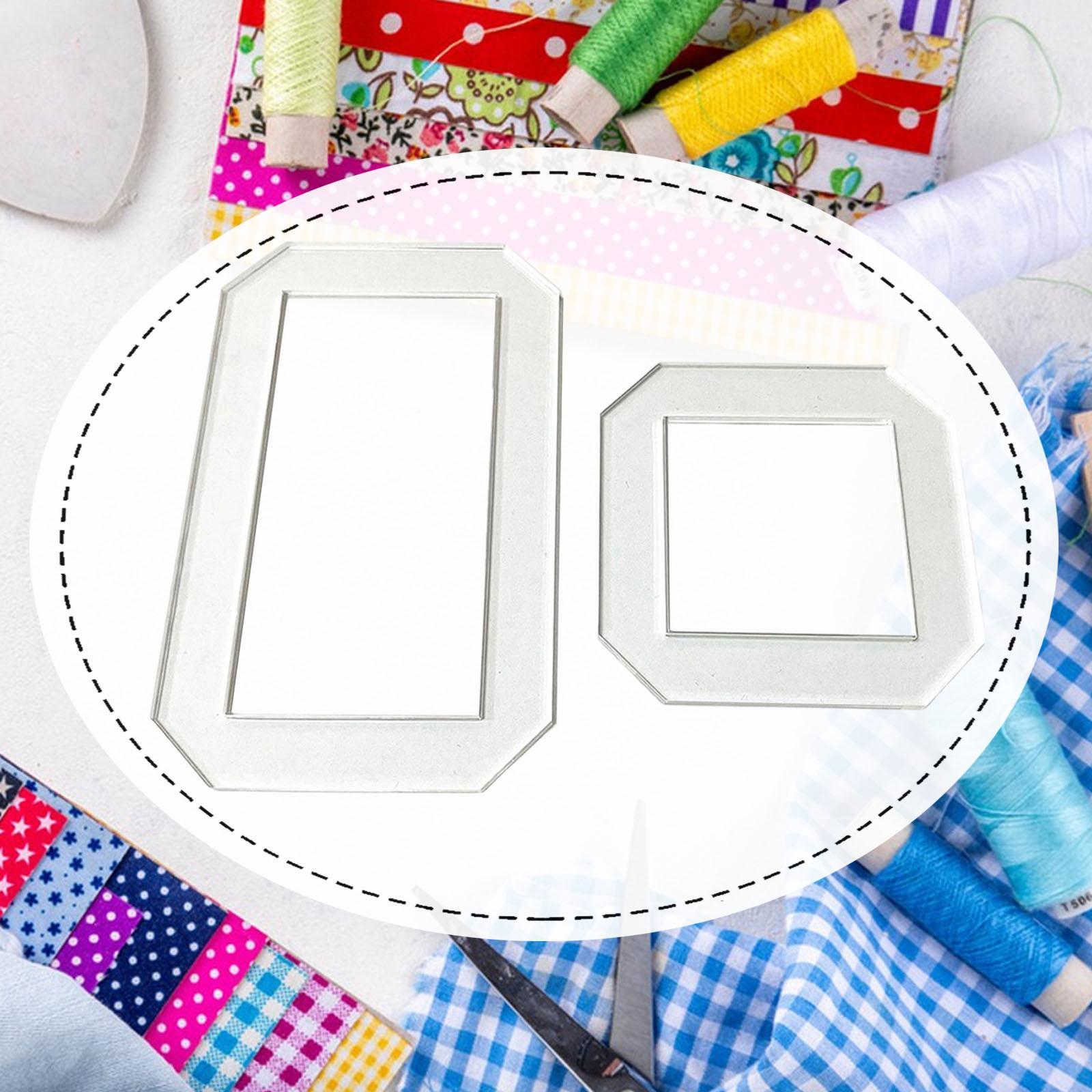แม่แบบควิลท์ 2 ชิ้น ไม้บรรทัดล - Quilting Ruler Square บทวิจารณ์และราคา