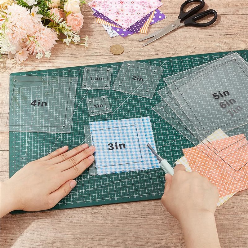 ไม้บรรทัดอะคริลิกใสทรงสี่เหลี่ - Quilting Ruler Square บทวิจารณ์และราคา