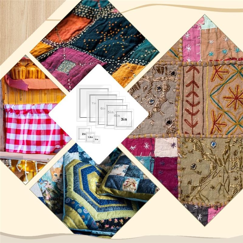 ไม้บรรทัดอะคริลิกใสทรงสี่เหลี่ - Quilting Ruler Square บทวิจารณ์และราคา